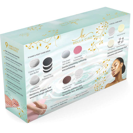 13-PIECE ROTARY FACE AND BODY CLEANSING SET, Pink