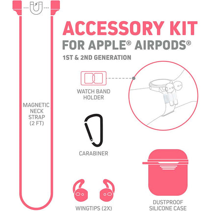 Accessory Kit for Apple®  Airpods® , Coral