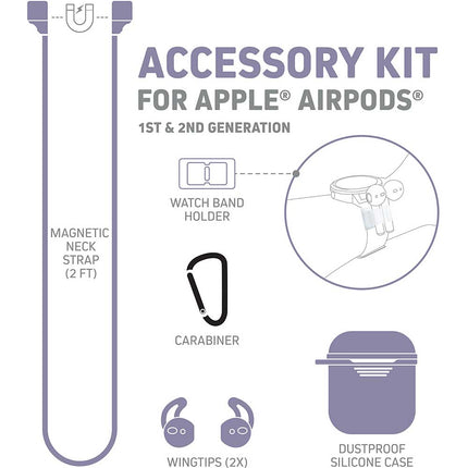 Accessory Kit for Apple®  Airpods®, Lavender