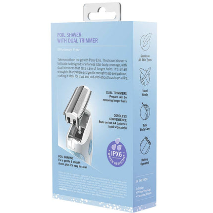 LADIES’ FOIL SHAVER WITH DUAL TRIMMER