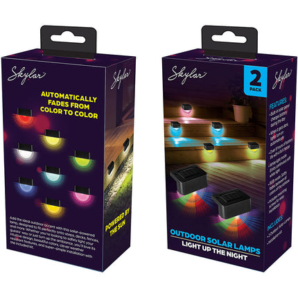 RGB Solar Outdoor Stairs Lighting