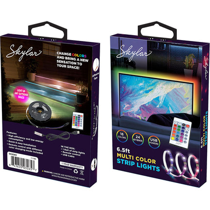 6.5ft Multi Color Strip Lights