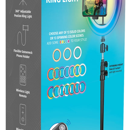 Professional Studio With 10” LED Ring Light