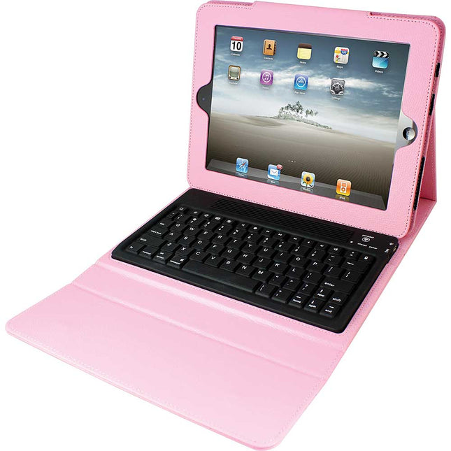 2C-TCK02C-PK Portfolio Case w/Keyboard for iPad 2 / New iPad, Pink
