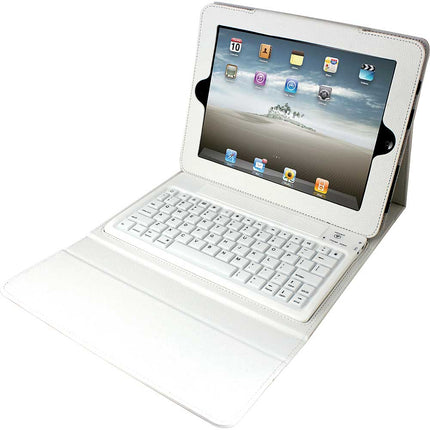 2C-TCK02C-WH Portfolio Case w/Keyboard for iPad 2 / New iPad, White
