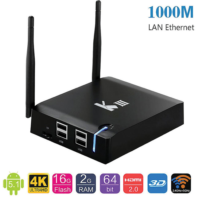 Android TV Box Fully Loaded TV Streaming Media Player with Wifi and Bluetooth
