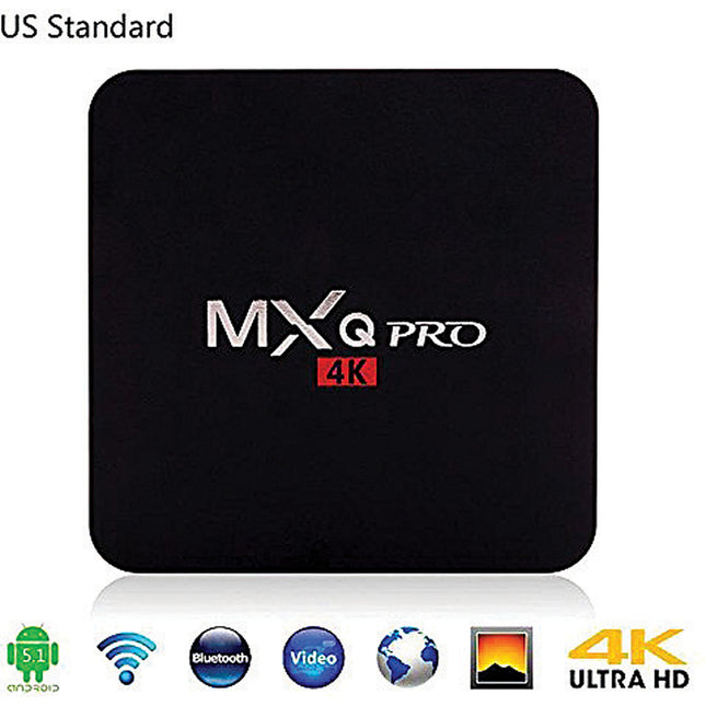 Android TV Box, Android 6.0 Smart TV Box Amlogic S905X Quad-Core 64 Bits 1G/8G True 4K HD Playing