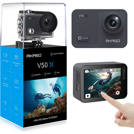Action Camera WiFi Native 4K30fps With EIS Touch Screen