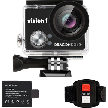 Vision 1 Action Cam for Kids 1080P Waterproof Camcorder w/ Remote