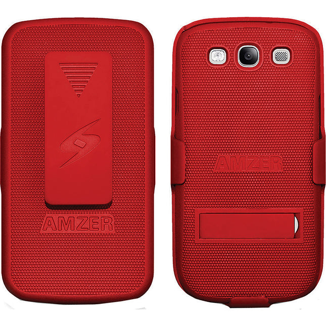 94095 Shellster w/Kickstand For Galaxy S III, Red