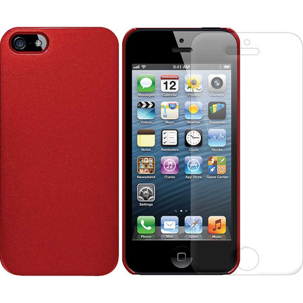 94508 1 MM Super Slim Case w/ Screen Protector For iPhone 5, Red