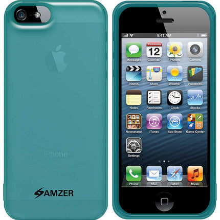94517 Soft Gel TPU Skin Case For iPhone 5, Translucent Blue
