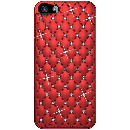 94731 iPhone 5 Diamond Lattice Snap On Shell Case, Dark Red