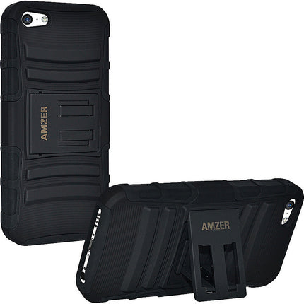 96671 iPhone 5C Hybrid Kickstand Case, Black/Black