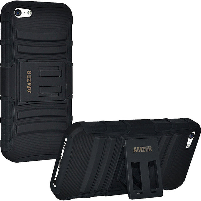 96671 iPhone 5C Hybrid Kickstand Case, Black/Black