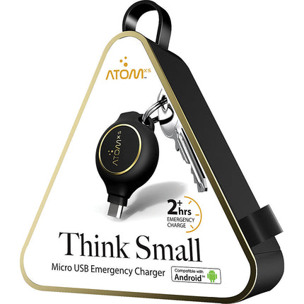 Key Chain Micro USB 800Mah 2hrs+ Emergency Charge