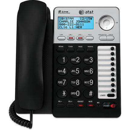 ML17929 2-Line Speakerphone w/ Caller ID & Call Waiting, Black