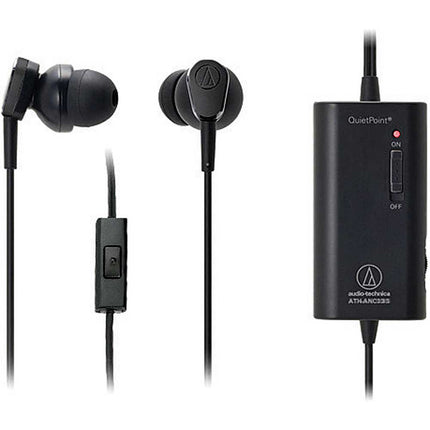 QuietPoint Active Noise-Cancelling In-Ear Headphones, Black