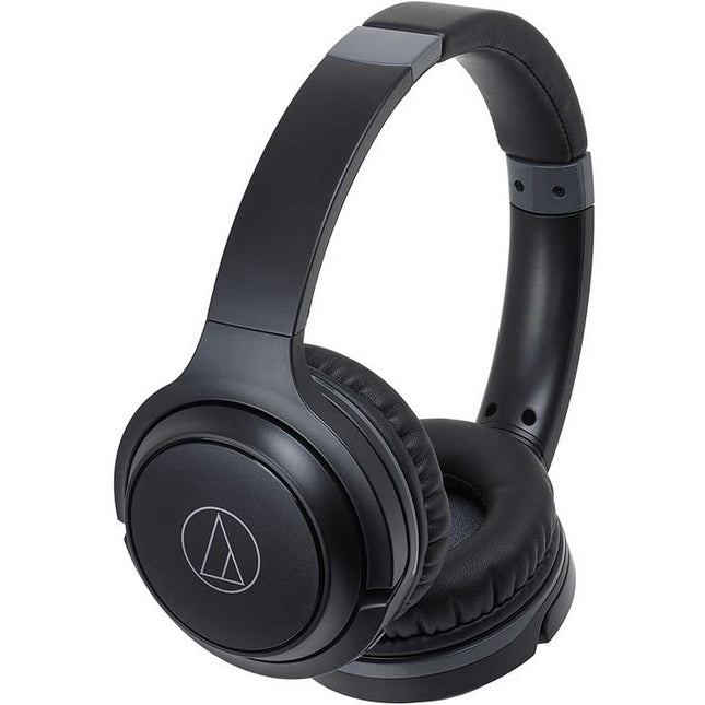 Wireless On-Ear Headphones with Built-In Mic, Black