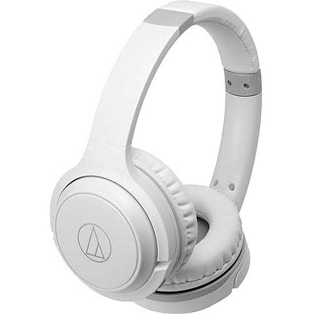 Wireless On-Ear Headphones with Built-In Mic, White