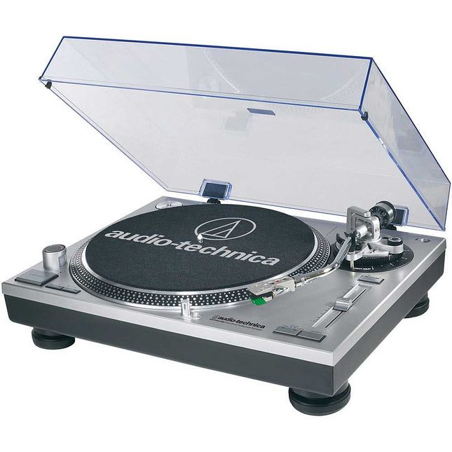 Direct Drive PSilverrofessional DJ Turntable with USB Output, Black