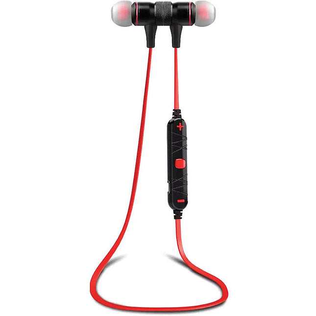 Wireless Bluetooth Earbuds with Noise Cancellation, Red