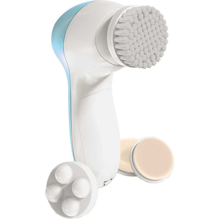 6-PIECE FACIAL CLEANSING SET WITH MASSAGER, Blue