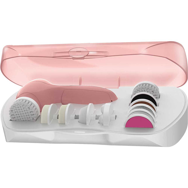 13-PIECE ROTARY FACE AND BODY CLEANSING SET, Pink