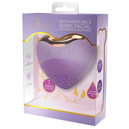 Sonic Facial Cleanser & Massager, Purple