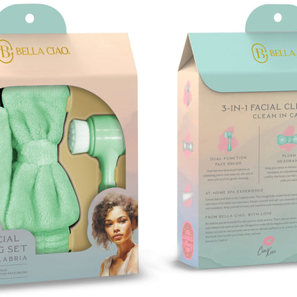 3PC FACIAL CLEANSING SET, Mint