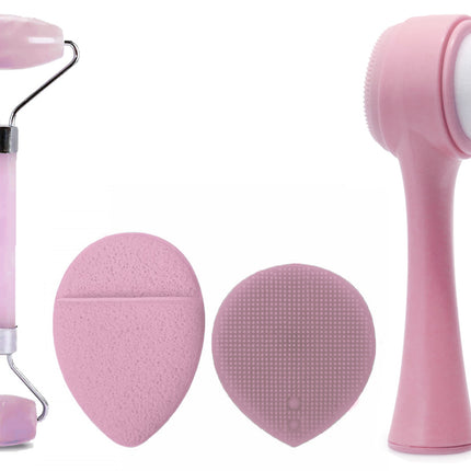 4-PIECE FACIAL BEAUTY SET, Pink
