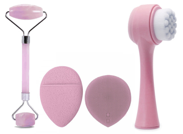4-PIECE FACIAL BEAUTY SET, Pink
