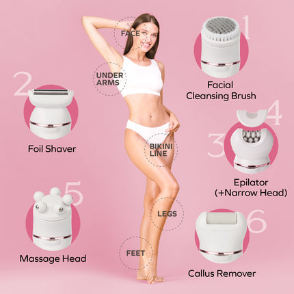 9 PIECE WET/DRY EPILATOR SET
