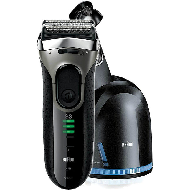 Series 3 3090cc-4 Mens Electric Shaver with Cleaning Centre