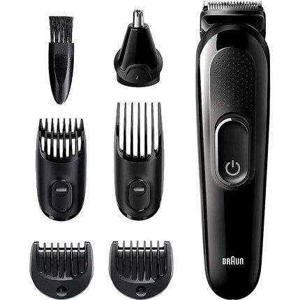 6-in-1 Beard Trimmer, Ear and Nose Trimmer, Cordless & Rechargeable