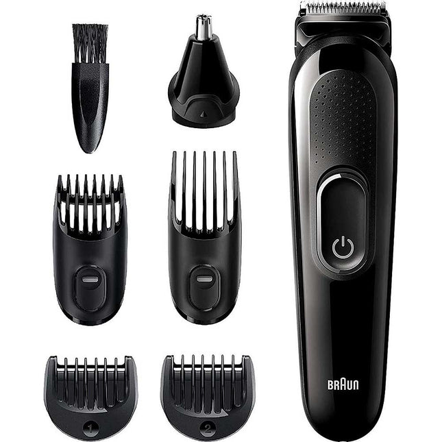 6-in-1 Beard Trimmer, Ear and Nose Trimmer, Cordless & Rechargeable