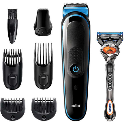 7-in-1 Beard Trimmer, Detail Trimmer, Cordless & Rechargeable, with Gillette ProGlide Razor