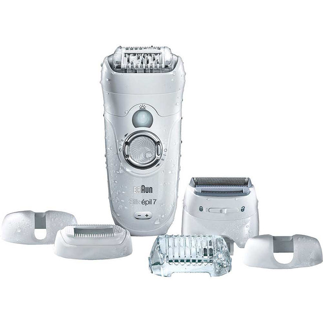 Wet & Dry Cordless Epilator w/6 Extra Attachments