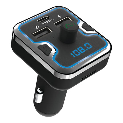 FM Transmitter/12V Charger With 18W PD and Alexa/ Siri/ Google Activation