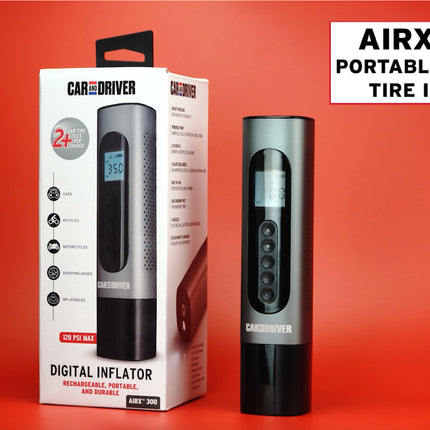 AIRX™ 300 Rechargeable Tire Inflator for Cars, Bikes, Motorcycles, and More