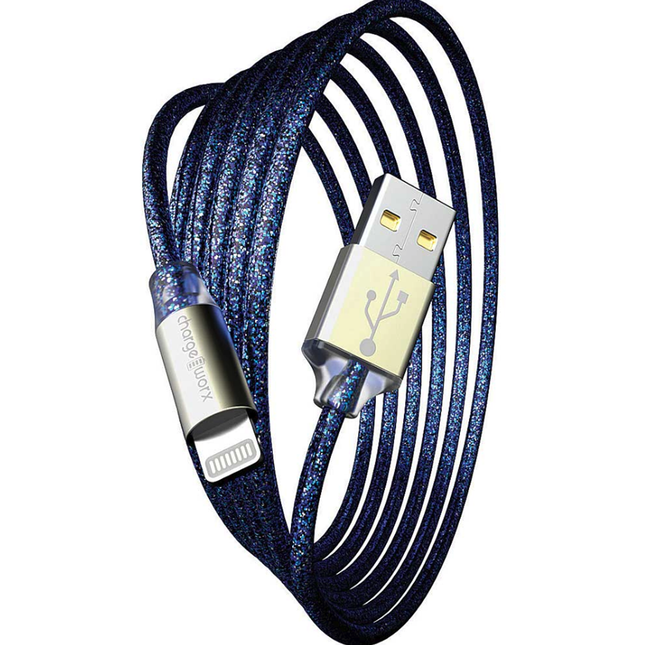 GlowSync 6 FT Lightning Cable, Dark Blue