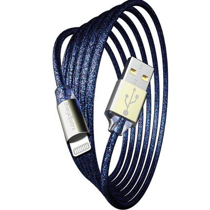 GlowSync 10 FT Lightning Cable, Dark Blue