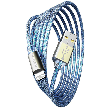 GlowSync 6 FT Lightning Cable, Light Blue