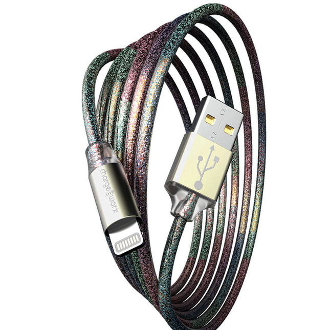 GlowSync 10 FT Lightning Cable, Multicolor