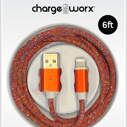 Elements 6 FT UCB-C Cable, Orange