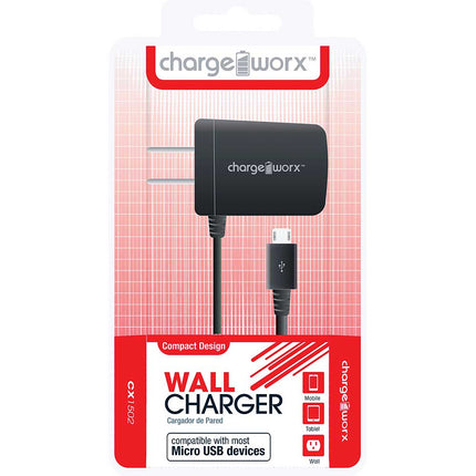 CX1502BK Micro USB Wall Charger, Black