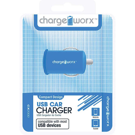 CX2000BL USB Car Charger, Blue