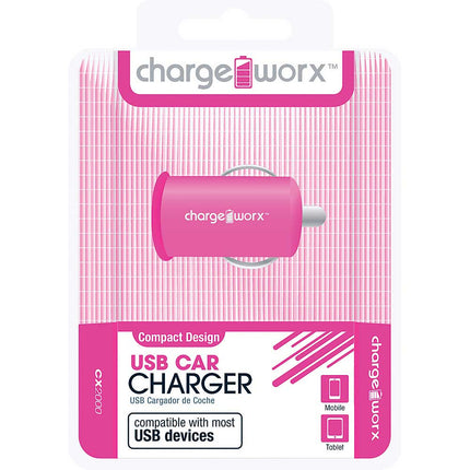 CX2000PK USB Car Charger, Pink