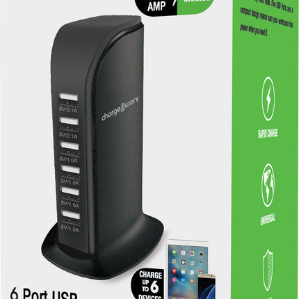 6 Ports Desktop Charging Station