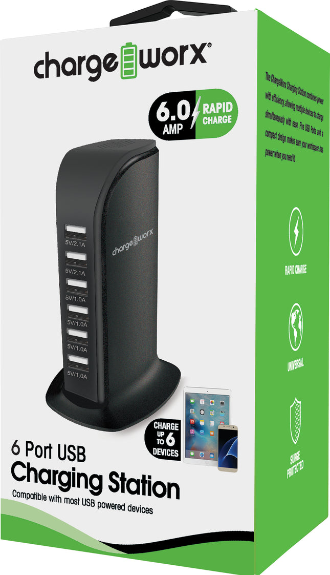 6 Ports Desktop Charging Station